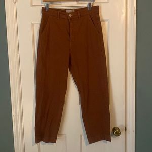 Everlane Straight Leg Brown Pants Size 10